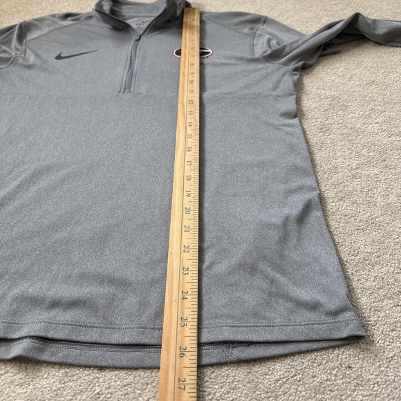 Nike Georgia Bulldogs 1/4 Zip Pullover Shirt Womens Sz M Gray Dri-Fit AR7135-063 - Picture 6 of 9